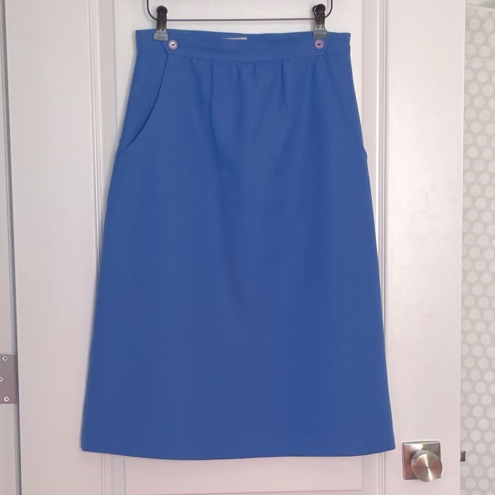 Vintage Bright Blue Skirt